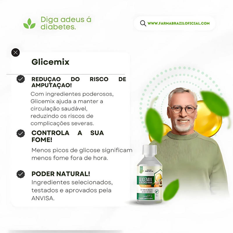 Promoçao Oficial - Glicemix 150ml + Frete Grátis -